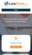 How linkpoint360.com looks like on a mobile device such as an iPhone.