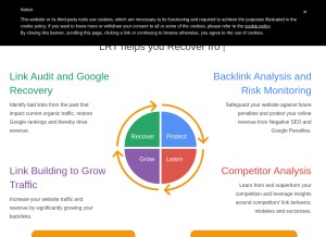 How linkresearchtools.com looks like on a tablet such as an iPad.