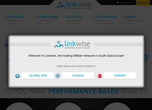 How linkwi.se looks like on a tablet such as an iPad.