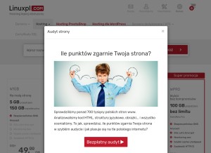 How linuxpl.com looks like on a tablet such as an iPad.