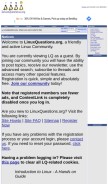How linuxquestions.org looks like on a mobile device such as an iPhone.