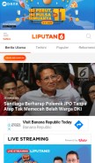 How liputan6.com looks like on a mobile device such as an iPhone.