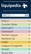 How liquipedia.net looks like on a mobile device such as an iPhone.