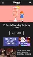 How liquor.com looks like on a mobile device such as an iPhone.