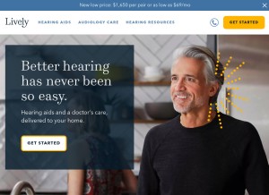 How listenlively.com looks like on a tablet such as an iPad.