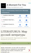 How literaturus.ru looks like on a mobile device such as an iPhone.