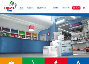 How lithosplus.it looks like on a tablet such as an iPad.