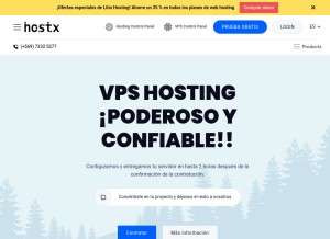How litiohosting.cl looks like on a tablet such as an iPad.