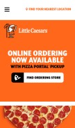 How littlecaesars.com looks like on a mobile device such as an iPhone.