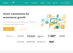 How littledata.io looks like on a tablet such as an iPad.