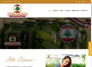 How littlelebanonwa.com.au looks like on a tablet such as an iPad.