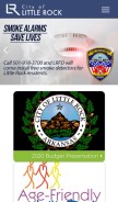 How littlerock.gov looks like on a mobile device such as an iPhone.