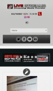 How live-streams.nl looks like on a mobile device such as an iPhone.