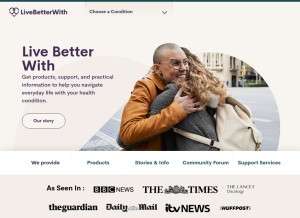 How livebetterwith.com looks like on a tablet such as an iPad.
