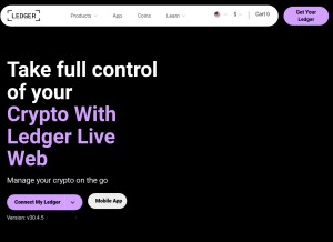 How liveledgerweb3.com looks like on a tablet such as an iPad.