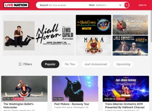 How livemu.sc looks like on a tablet such as an iPad.