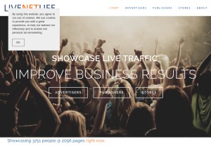 How livenetlife.com looks like on a tablet such as an iPad.