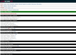 Livescores cz deals tomorrow