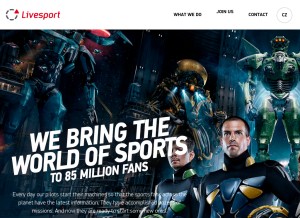 How livesport.eu looks like on a tablet such as an iPad.