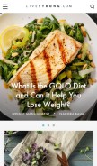 How livestrong.com looks like on a mobile device such as an iPhone.
