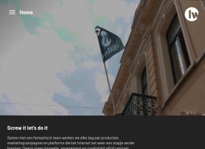 How livewallcampaigns.com looks like on a tablet such as an iPad.