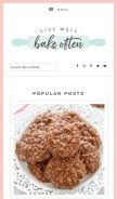 How livewellbakeoften.com looks like on a mobile device such as an iPhone.