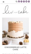 How livforcake.com looks like on a mobile device such as an iPhone.