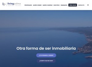 How living-palma.com looks like on a tablet such as an iPad.