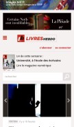 How livreshebdo.fr looks like on a mobile device such as an iPhone.
