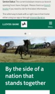 How lloydsbank.com looks like on a mobile device such as an iPhone.