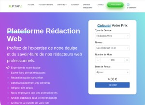 How llredac.fr looks like on a tablet such as an iPad.