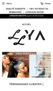 How llya.fr looks like on a mobile device such as an iPhone.