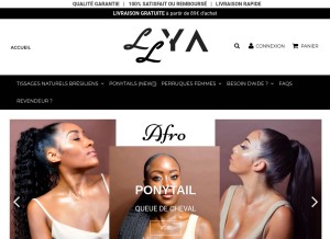 How llya.fr looks like on a tablet such as an iPad.