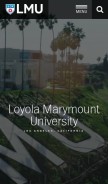 How lmu.edu looks like on a mobile device such as an iPhone.