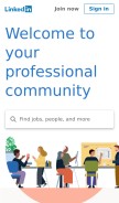 How lnkd.in looks like on a mobile device such as an iPhone.