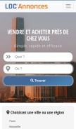 How loc-annonce.fr looks like on a mobile device such as an iPhone.