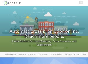 How locable.com looks like on a tablet such as an iPad.
