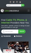 How localcabledeals.com looks like on a mobile device such as an iPhone.