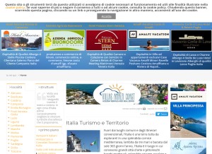 How localidautore.it looks like on a tablet such as an iPad.