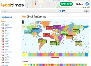 How localtimes.info looks like on a tablet such as an iPad.