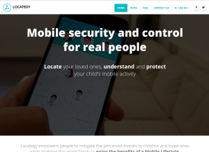 How locategy.com looks like on a tablet such as an iPad.