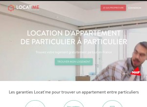 How locatme.fr looks like on a tablet such as an iPad.