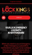 How lockkings.co.uk looks like on a mobile device such as an iPhone.
