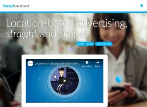How locsensads.com looks like on a tablet such as an iPad.