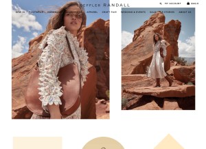 How loefflerrandall.com looks like on a tablet such as an iPad.