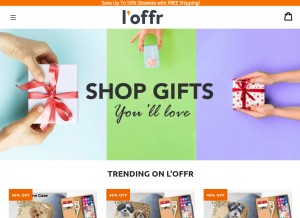 How loffr.com looks like on a tablet such as an iPad.