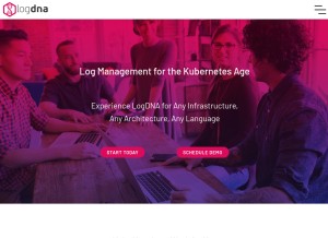 How logdna.com looks like on a tablet such as an iPad.