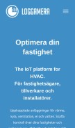 How loggamera.se looks like on a mobile device such as an iPhone.