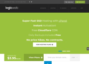 How logicweb.com looks like on a tablet such as an iPad.