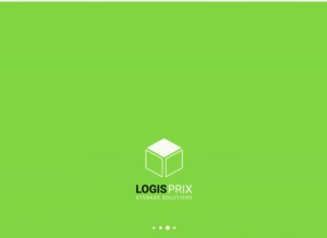 How logisprix.com looks like on a tablet such as an iPad.
